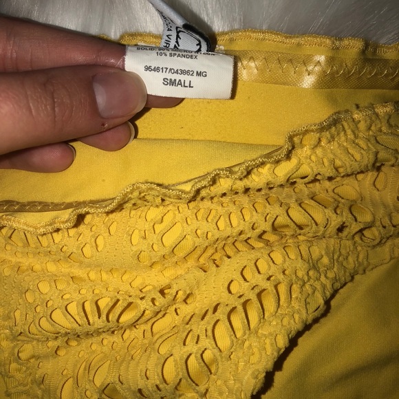 Becca Swimwear | Yellow Crochet Bikini - Picture 2 of 6